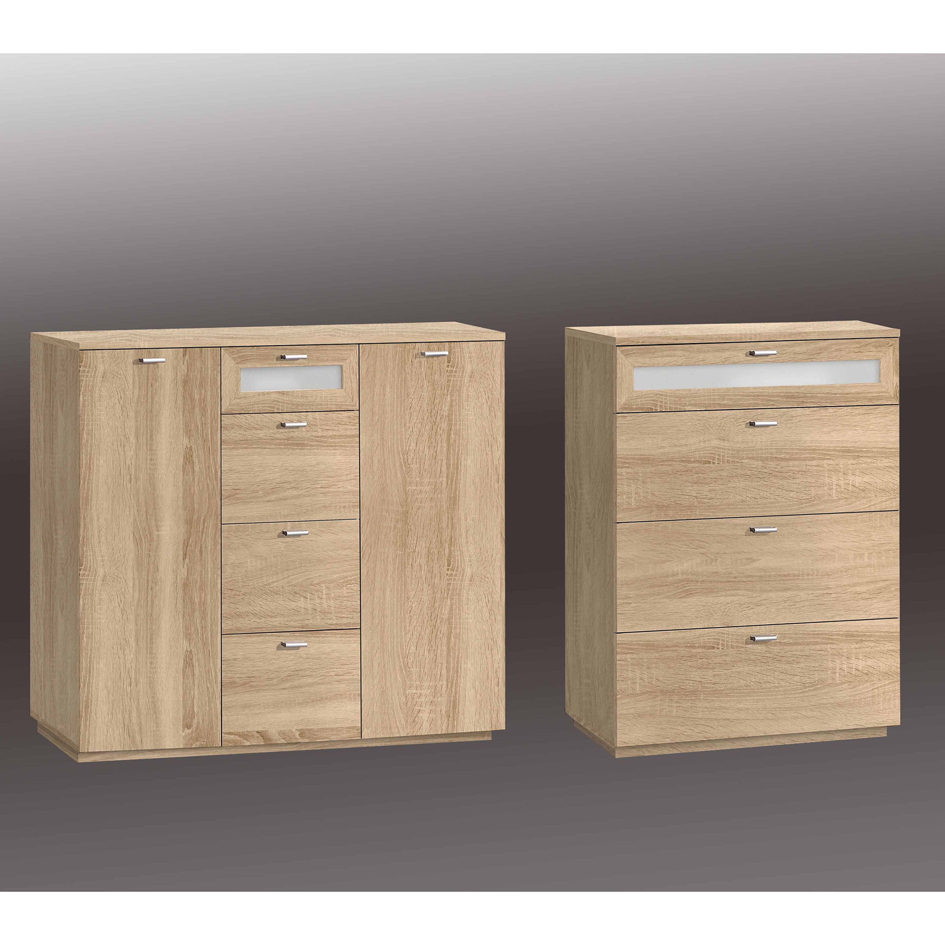 Kommode - Sonoma Eiche - 80 cm breit