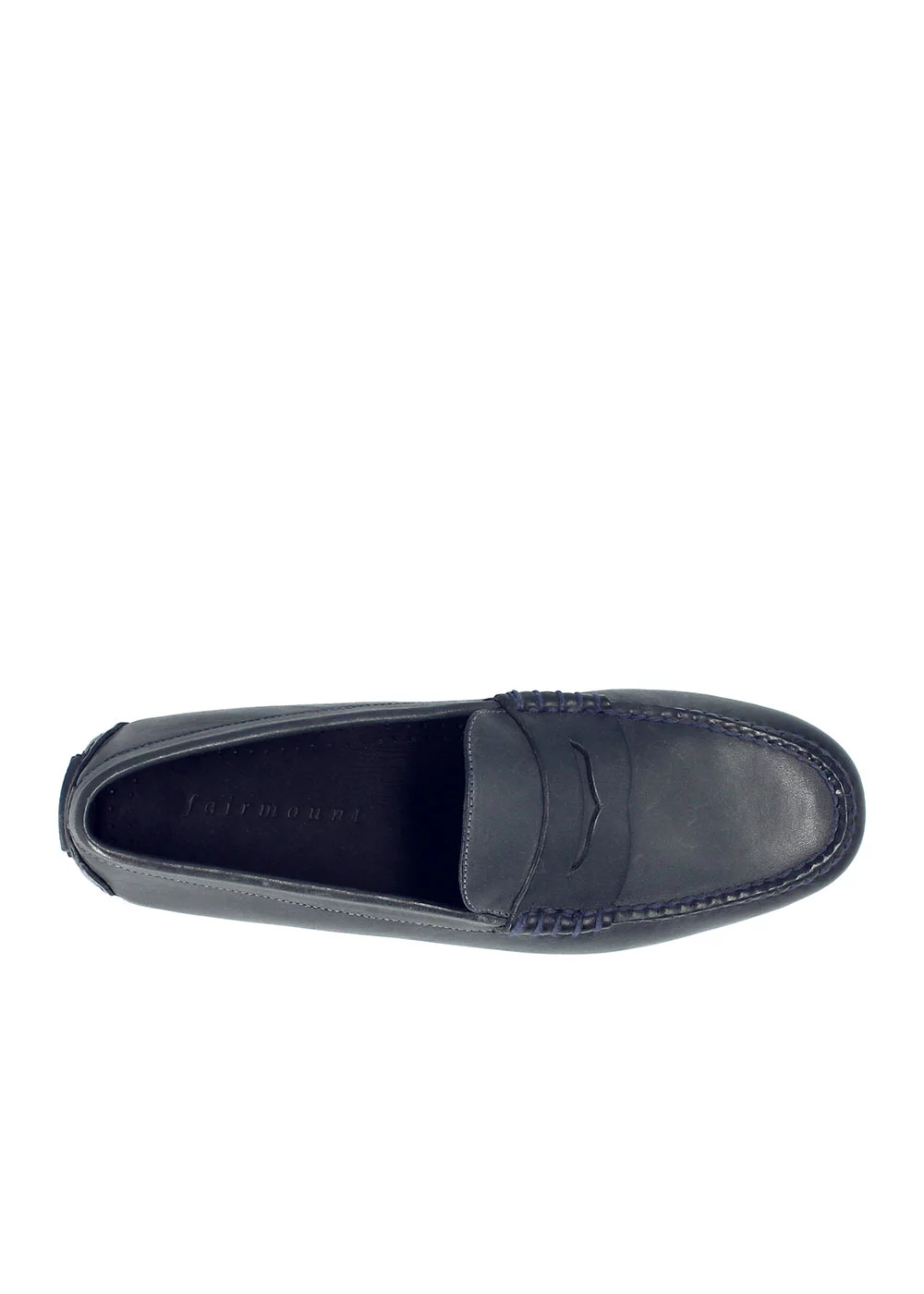 MOCASSIN DRIVER CUIR BLEU