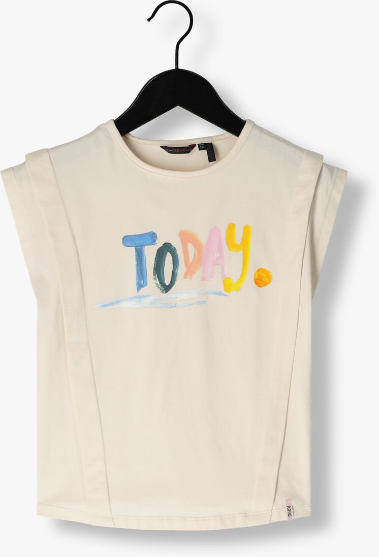 NONO ecru nono t-shirt kiam t-shirt with today print