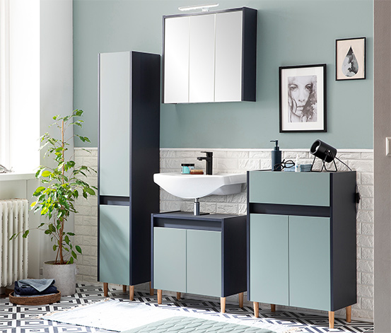 Spiegelschrank »Lovis«, nachtblau, 65 cm