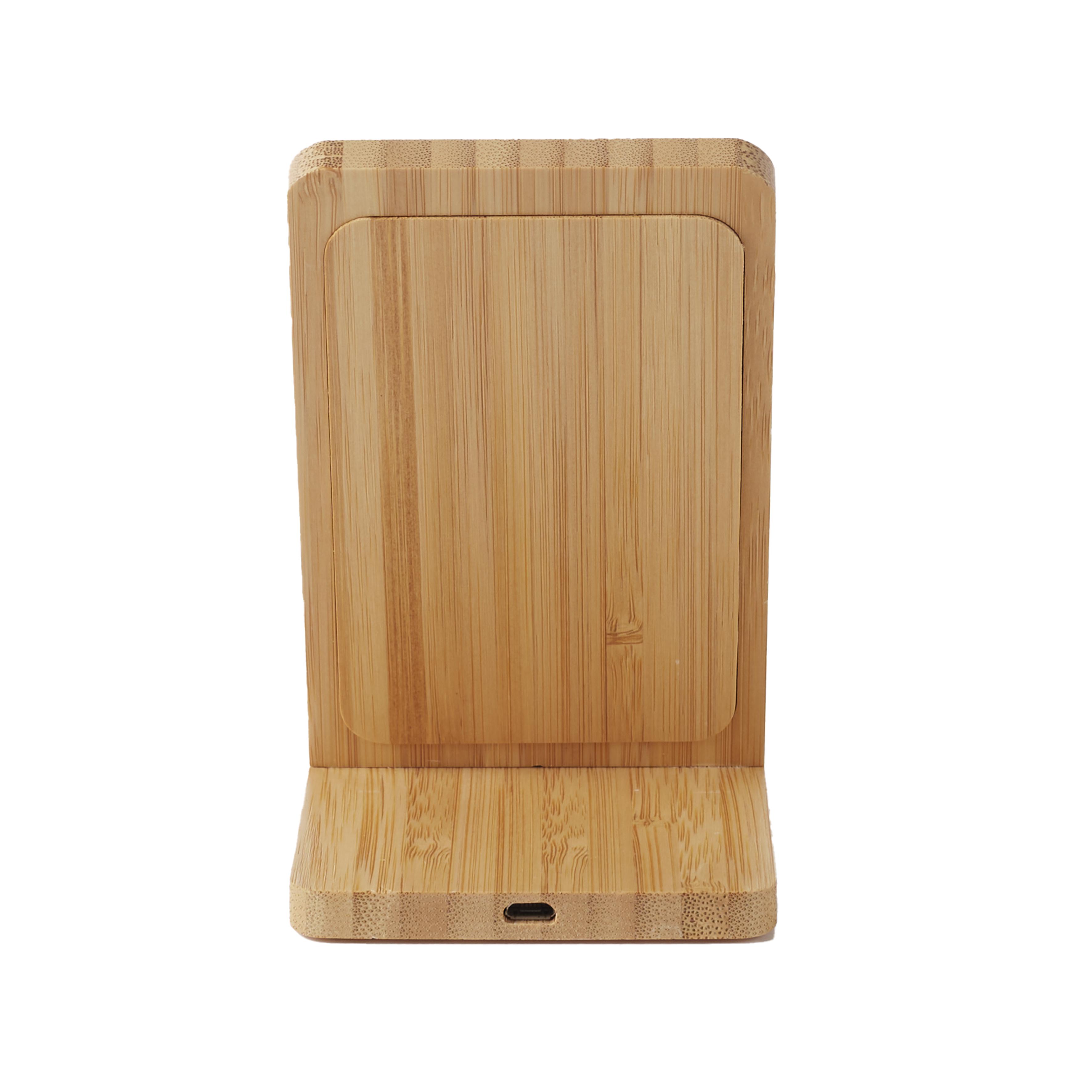 SUPPORT CHARGEUR INDUCTION BOIS 15W