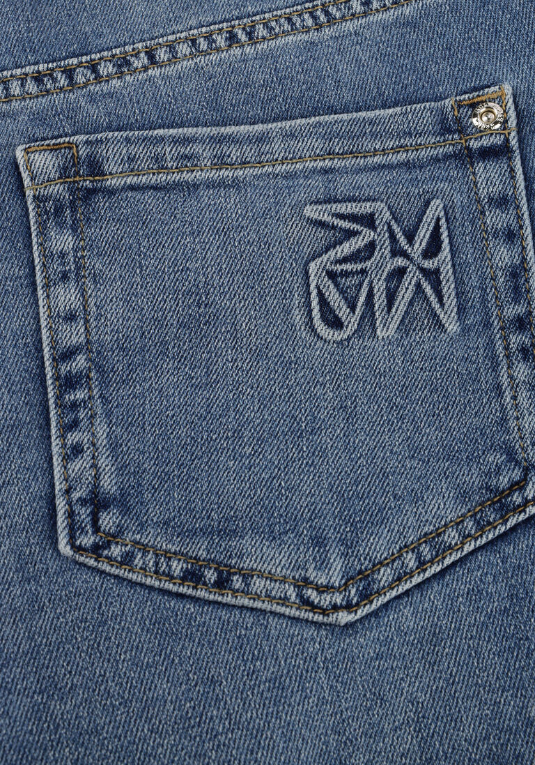 blauwe mos mosh jeans mmdara turn-up jeans