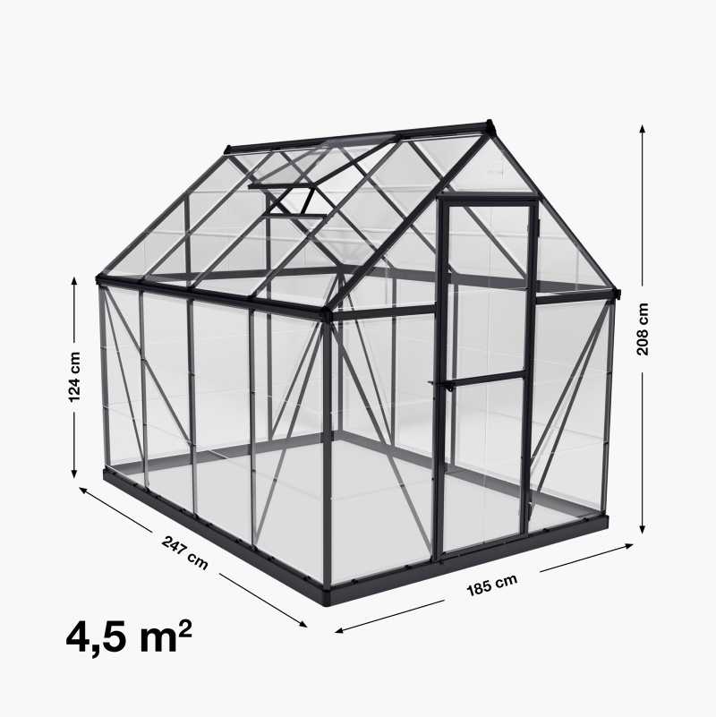 Drivhus, 4,5 m²