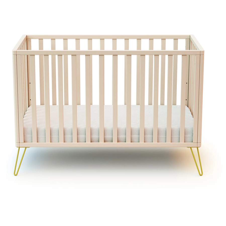 JURABABY Babybett Only 60 x 120 cm Bohème weiß gelb