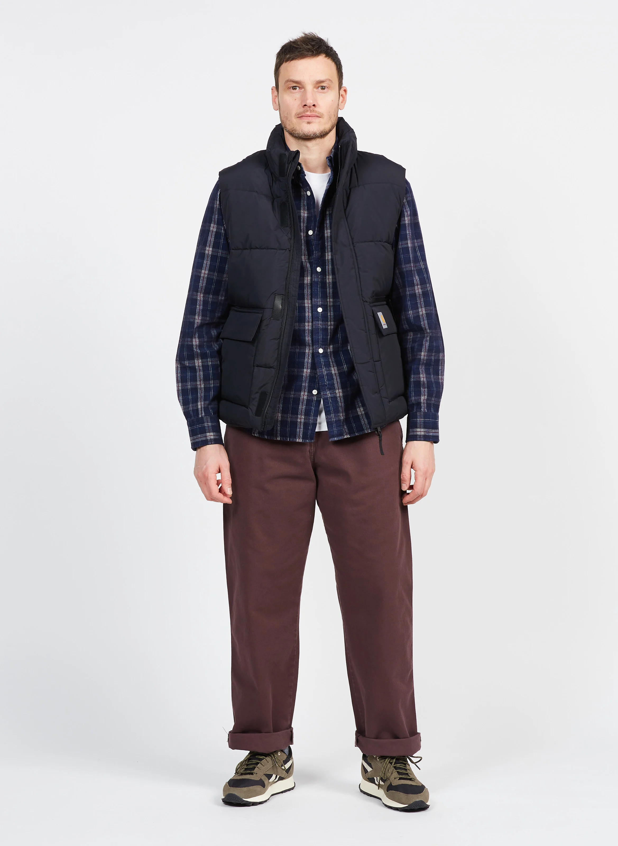 Pantalon droit en coton bio| Violet