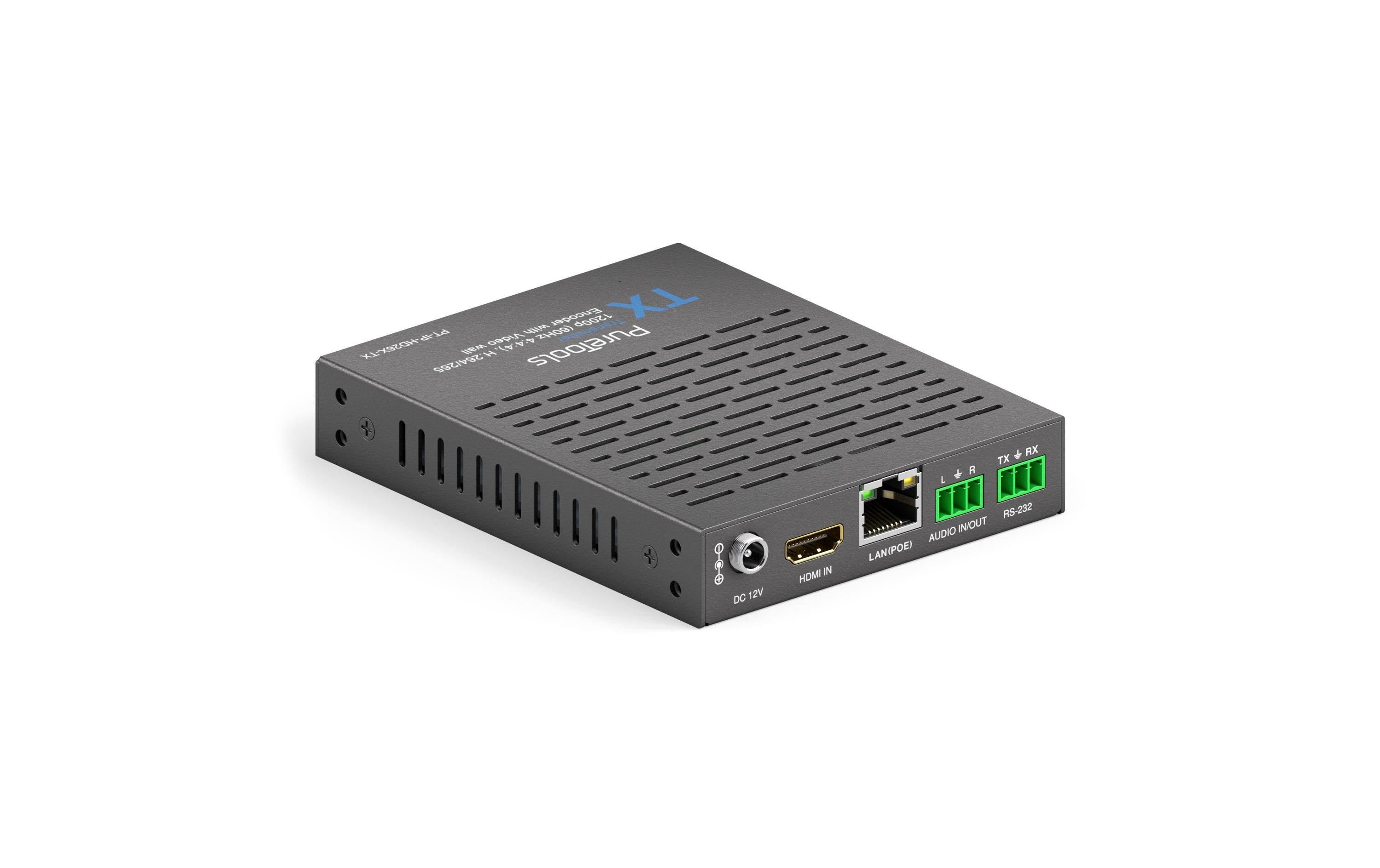 IP Transmitter PT-IP-HD26X-TX HDMI<br>HDMI IP Transmitter, H.264 / 265 IP-Streaming-Decoder mit Video Wall