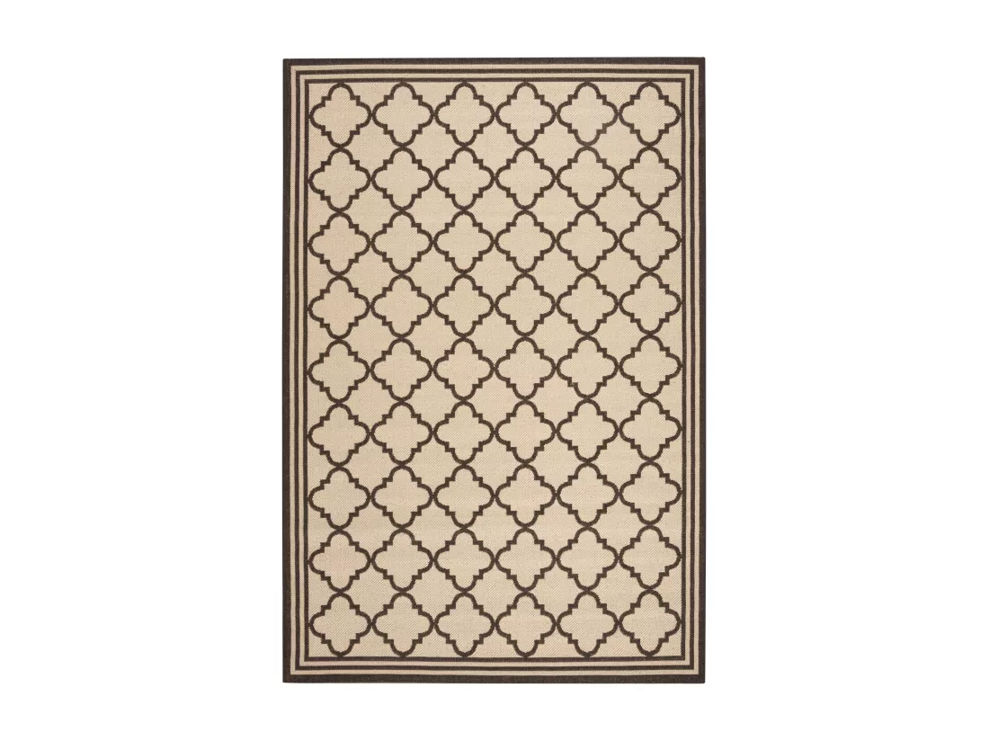 Tapis Creme & Brown 122 X 183 cm - Ischia