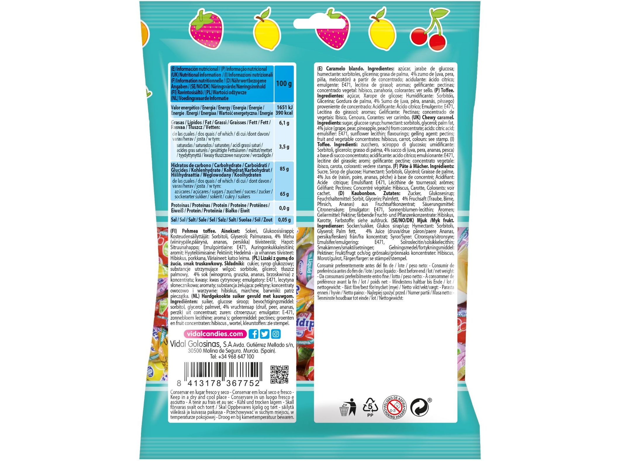 CARAMELOS VIDAL DIPPER BALL 70G
