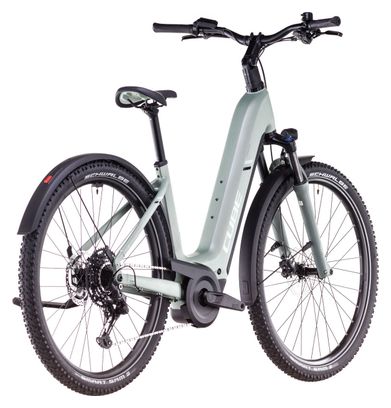 VTC Électrique Cube Nuride Hybrid Pro 800 Allroad Easy Entry Shimano Cues 10V 800 Wh 29'' Vert Pistachio 2025
