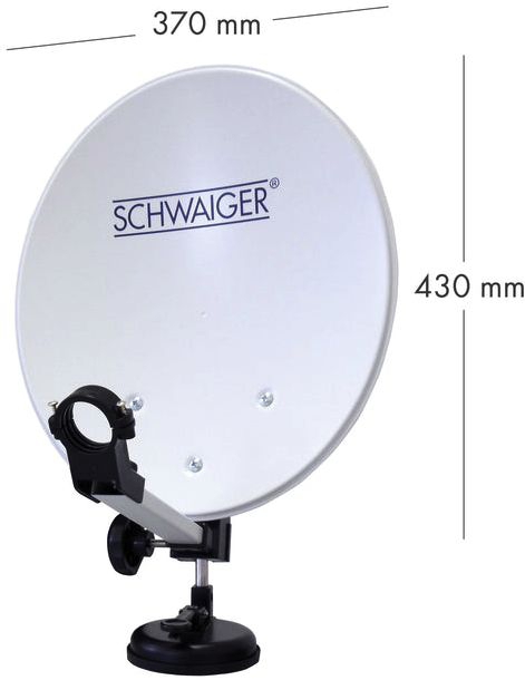 SAT-Anlage im Koffer, 35 cm Single LNB
