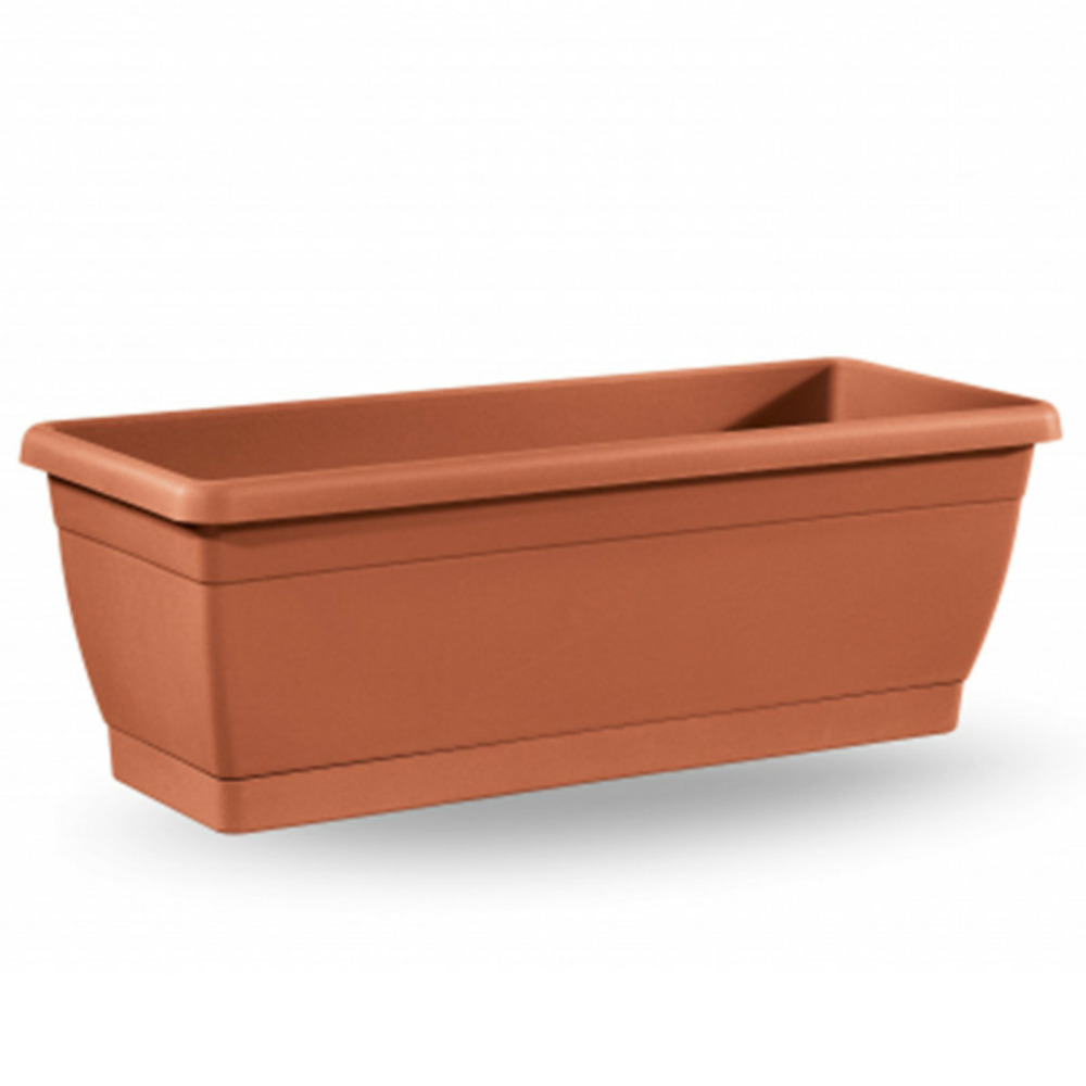 Jardinière plastique brique roxanne 60 cm
