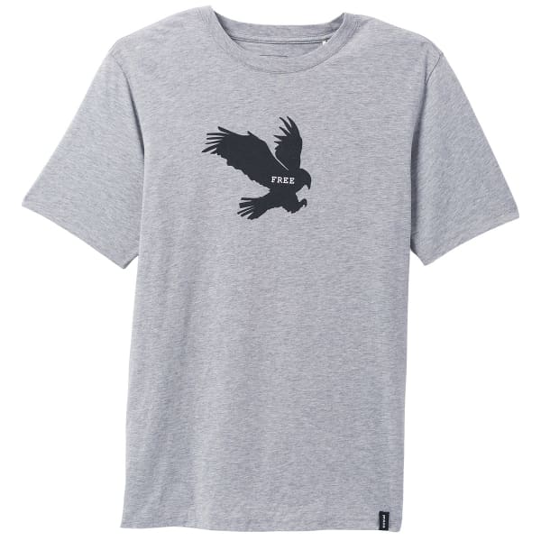 T-shirt escalade PRANA FREEBIRD JOURNEYMAN SS TEE MEDIUM HEATHER GREY