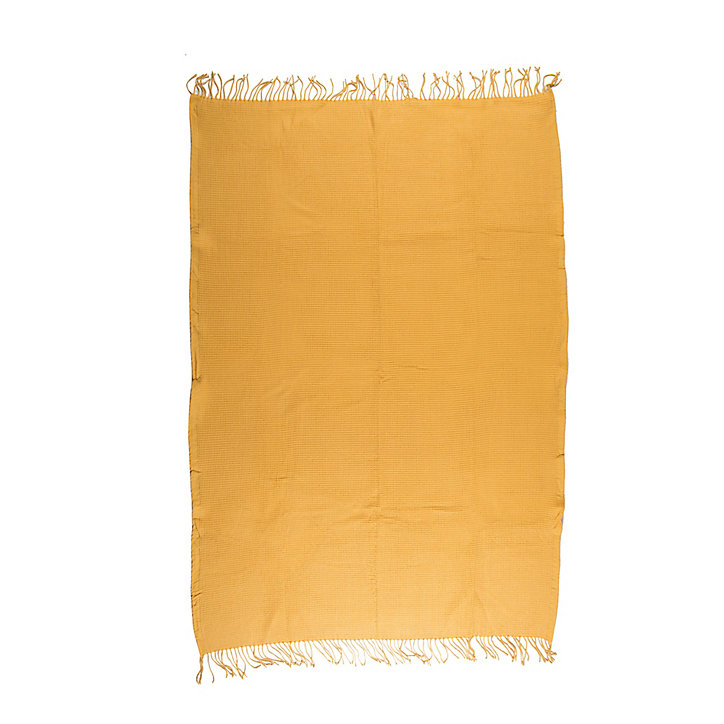Plaid Effet laine Shenty 12.7x18cm Ocre