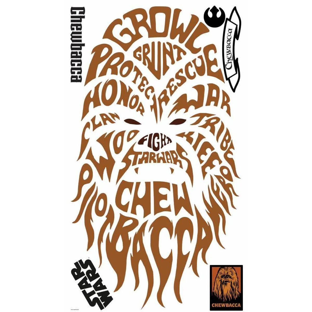 TheDecoFactory Star Wars Chewbacca - Sticker graphique