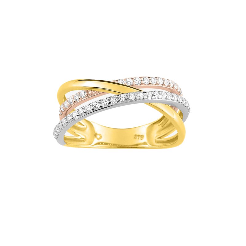 Bague femme - Oxyde de zirconium - Or 18 Carats
