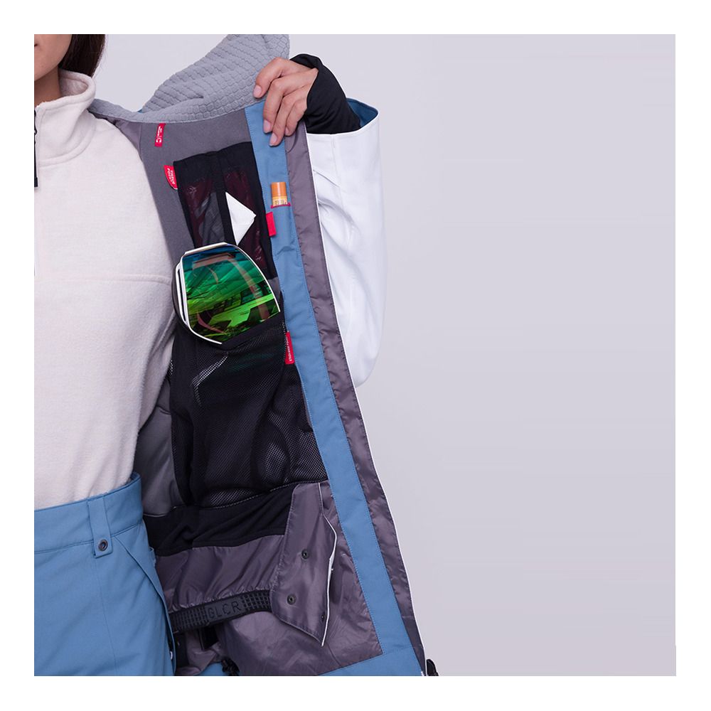 686 HYDRA - Veste ski Femme white orion blue cloudbreak