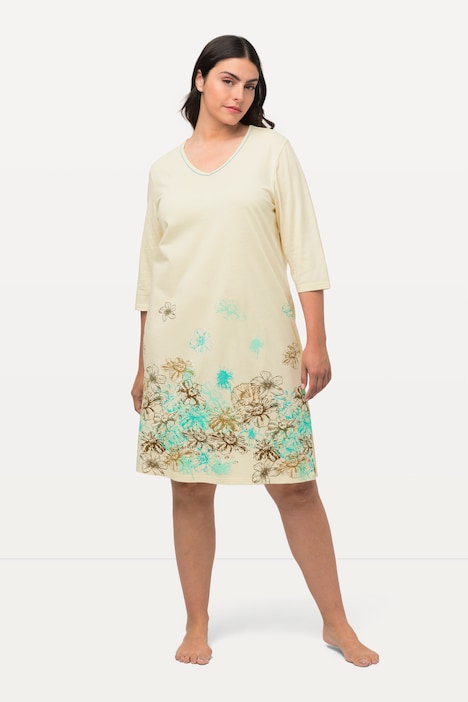 Bigshirts, 2er-Pack, V-Ausschnitt/ Rundhals, 3/4-Arm