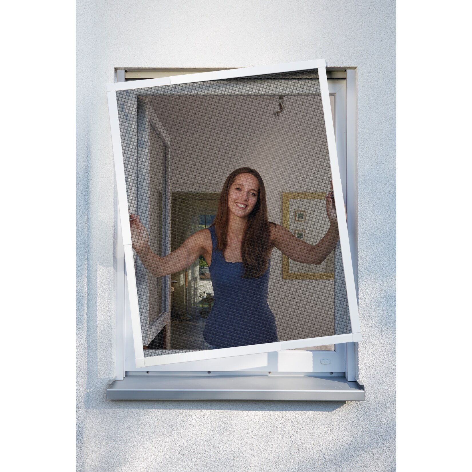 Schellenberg Telescope Insektenschutz-Fenster, weiß, 100 x 120 cm