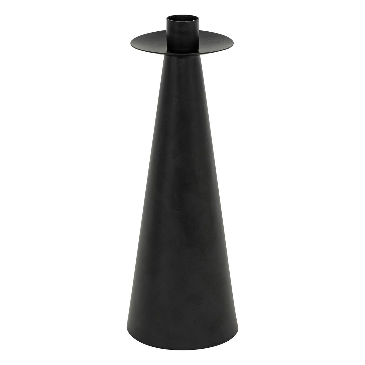 BOUGEOIR METAL AUTOMNE NOIR TAILLE L