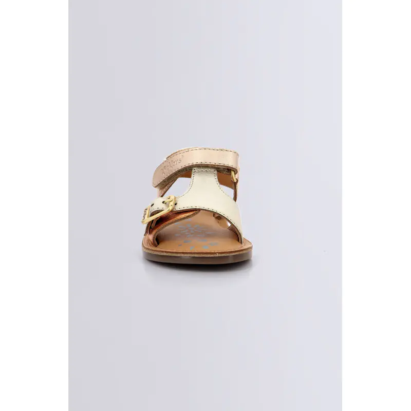 Diazz Beige orange SANDALES Cuir Fille