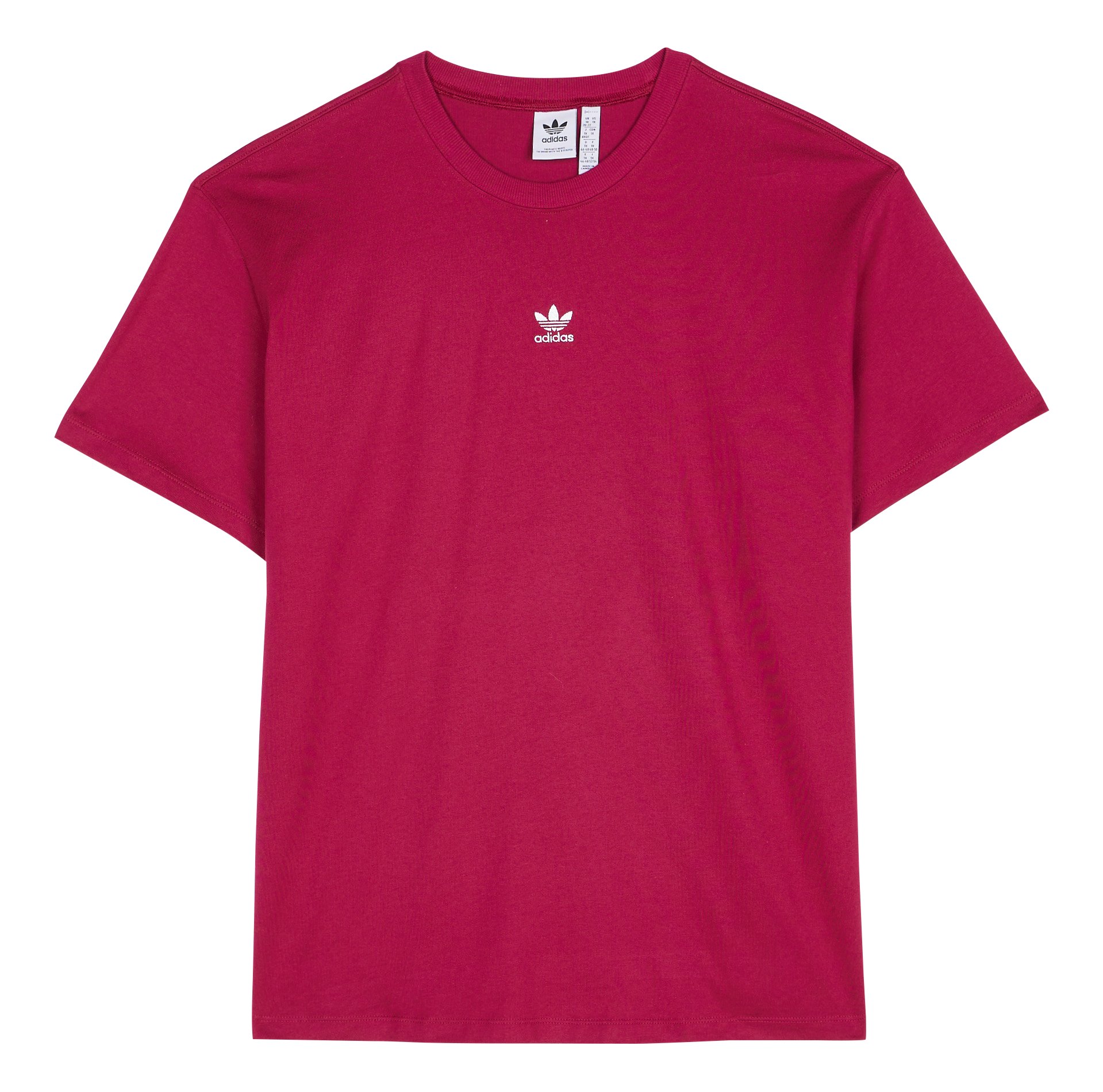 Tee-shirt col rond en coton | Rouge