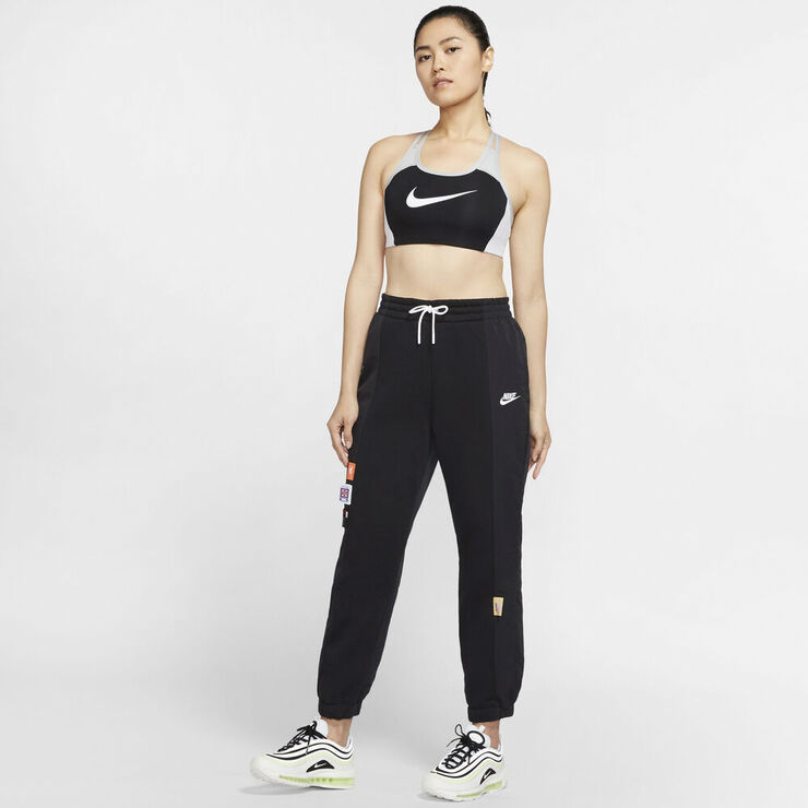 Nike Swoosh Women´s Medium Sup Sports Bh Sort