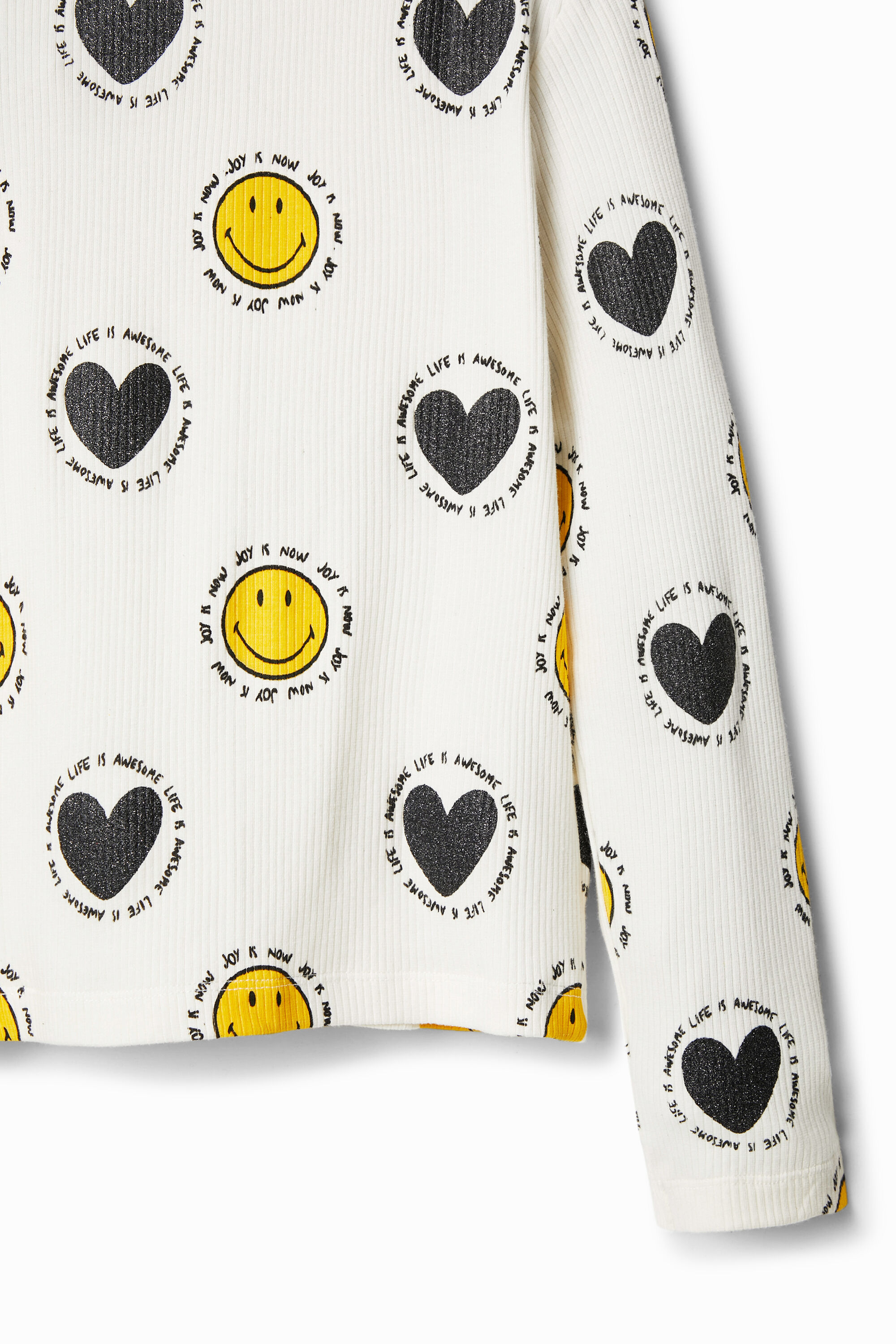 T-shirt Smiley cœurs