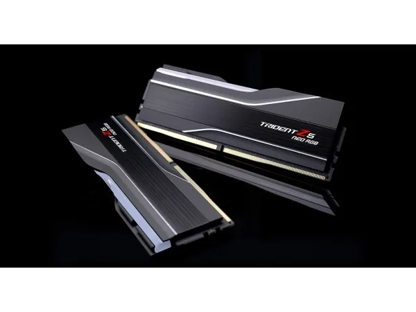 G.Skill Trident Z5 Neo RGB - DDR5 - sæt - 32 GB: 2 x 16 GB - DIMM 288-PIN - 6000 MT/s / PC5-48000 - CL30 - 1.35 V - ikke bufferet - ikke-ECC - mat sort