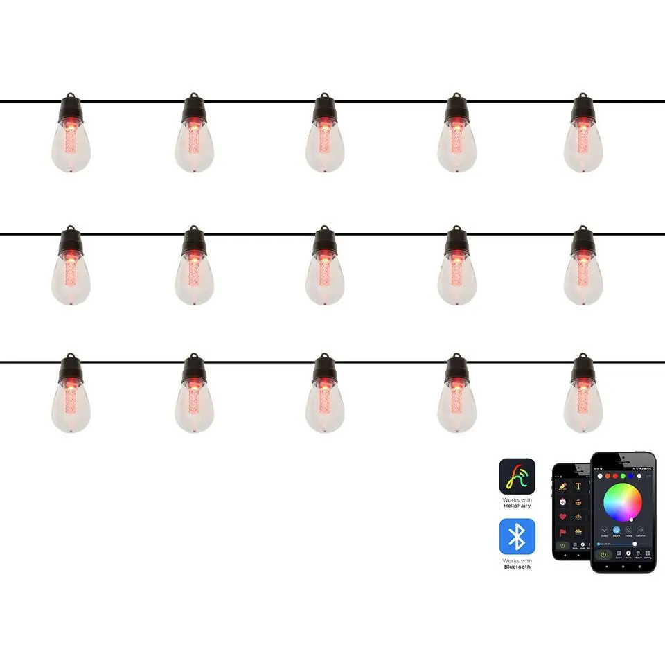 ITTILEQ - LED kerstverlichting - Zwart - 1150 cm - PVC