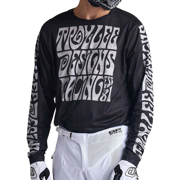 Troy Lee Designs - Maillot GP Pro Air Manic Monday Noir / Gris