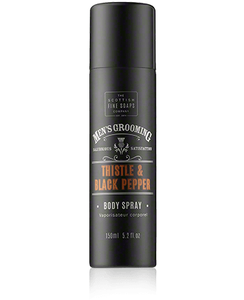 Scottish Fine Soaps Men's Grooming Thistle & Black Pepper Body Spray 150ml