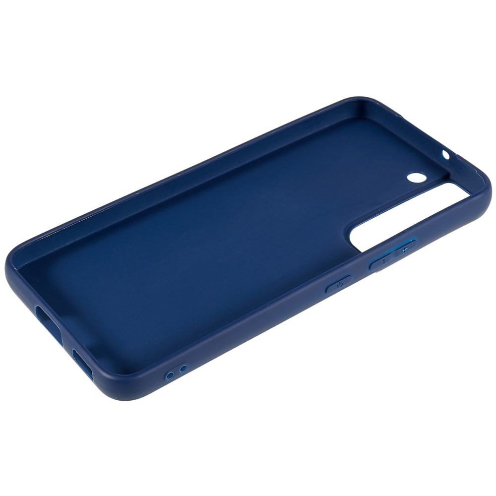 Samsung Galaxy S22 5G Gummi Case Hülle mit Kameraschutz - Dunkelblau (Matt)