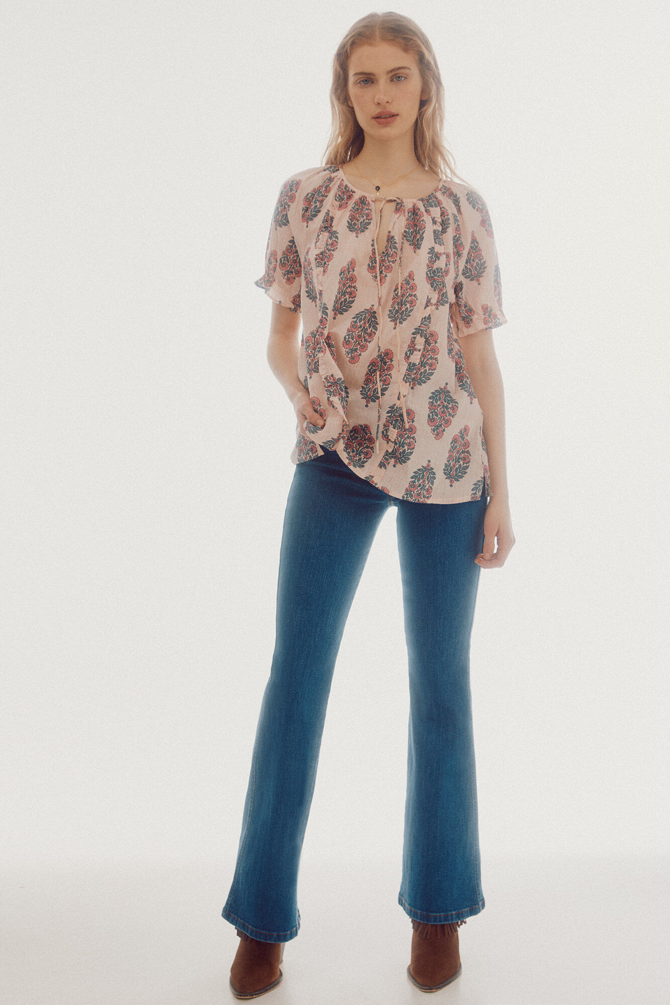 Blusa estampada - Multicolor