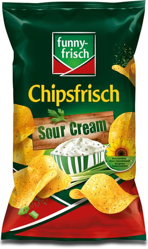 funny-frisch Chipsfrisch Sour Cream & Wild Onion