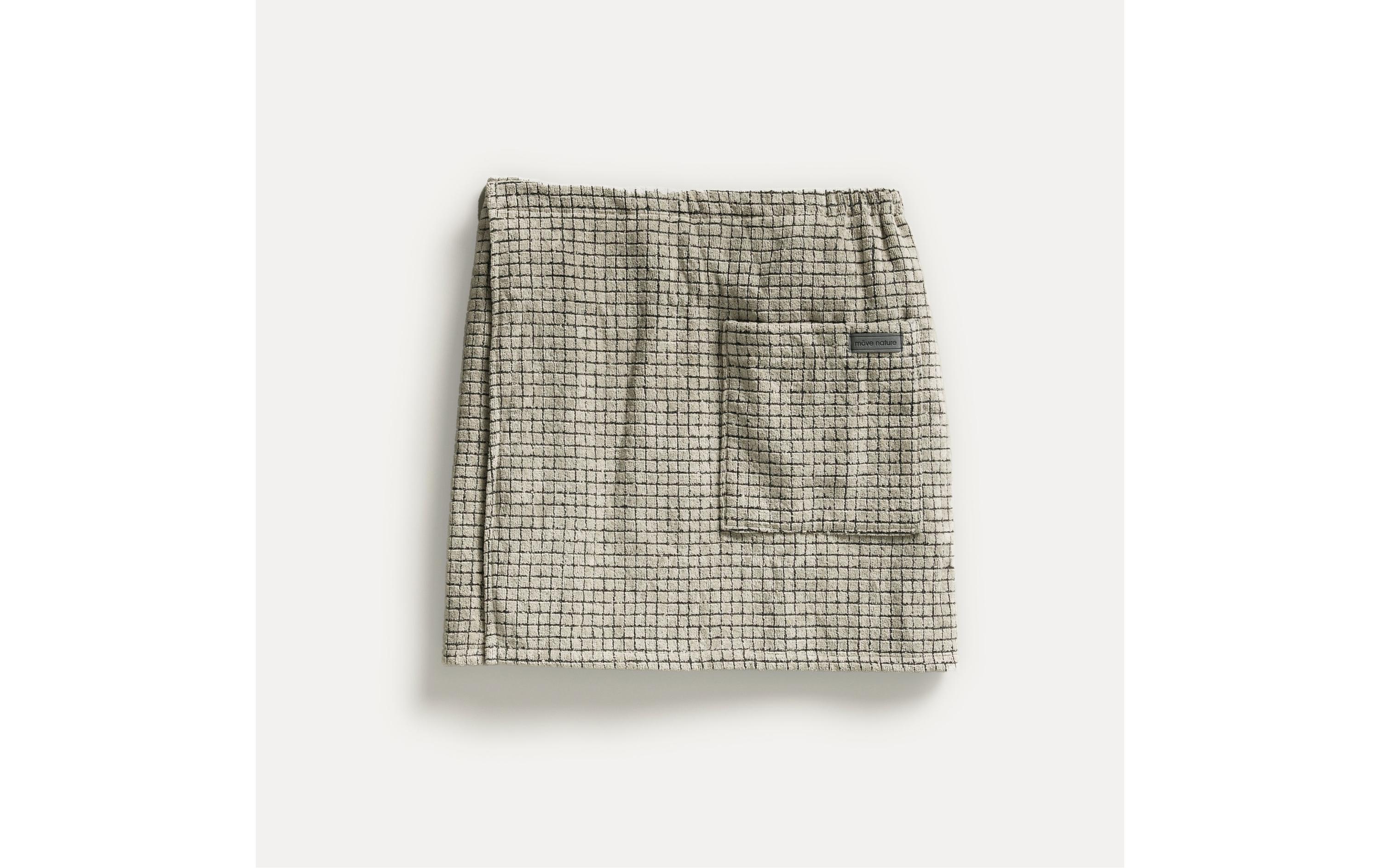 Saunakilt Eden 0 x 50 cm, SchwarzSarong aus Baumwolle und Leinen
