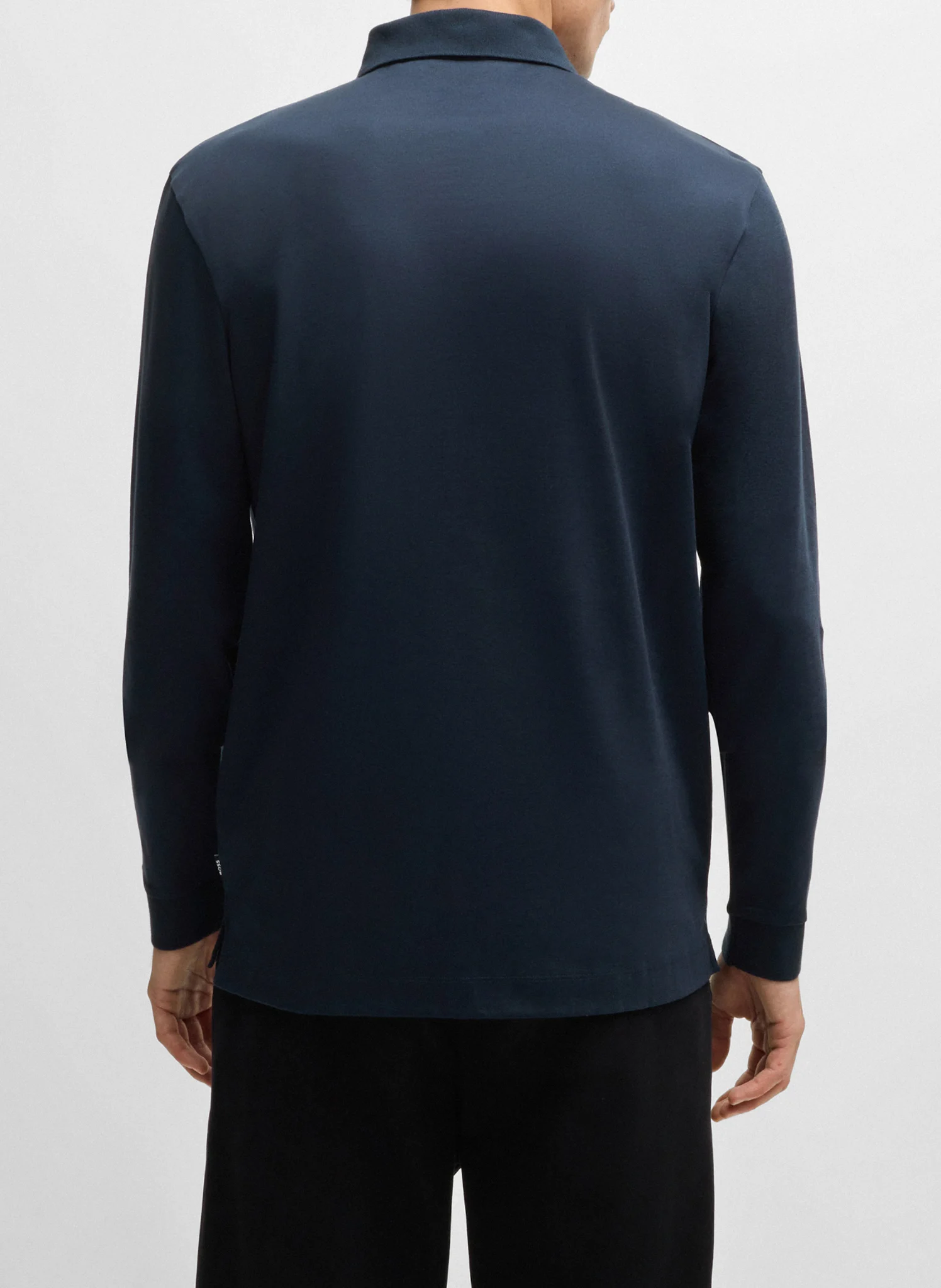 Polo col classique en coton| Bleu