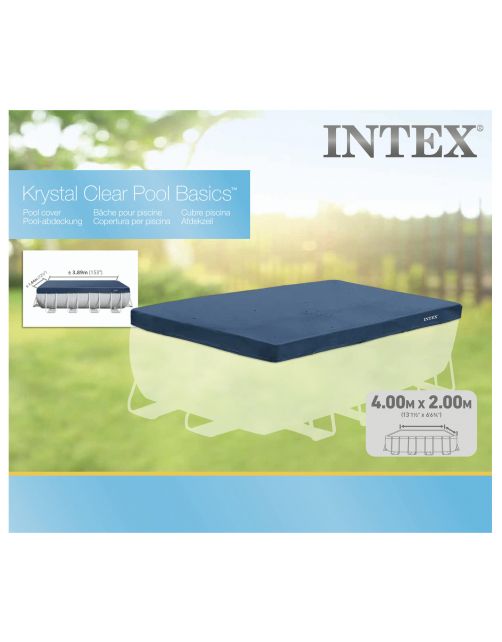 Intex Afdekzeil Zwembad Rechtshoek - Afdekzeilen - 400x200x100 cm