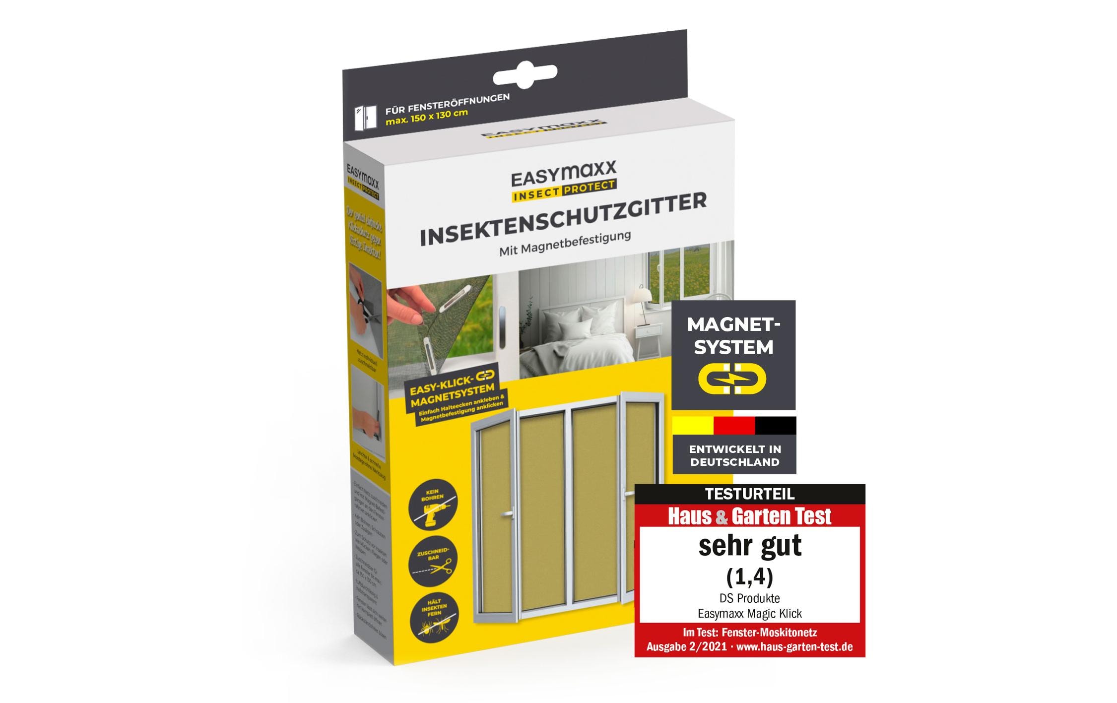 Fliegengitter Magic Click 1.5 x 1.3 mFenster-Moskitonetz