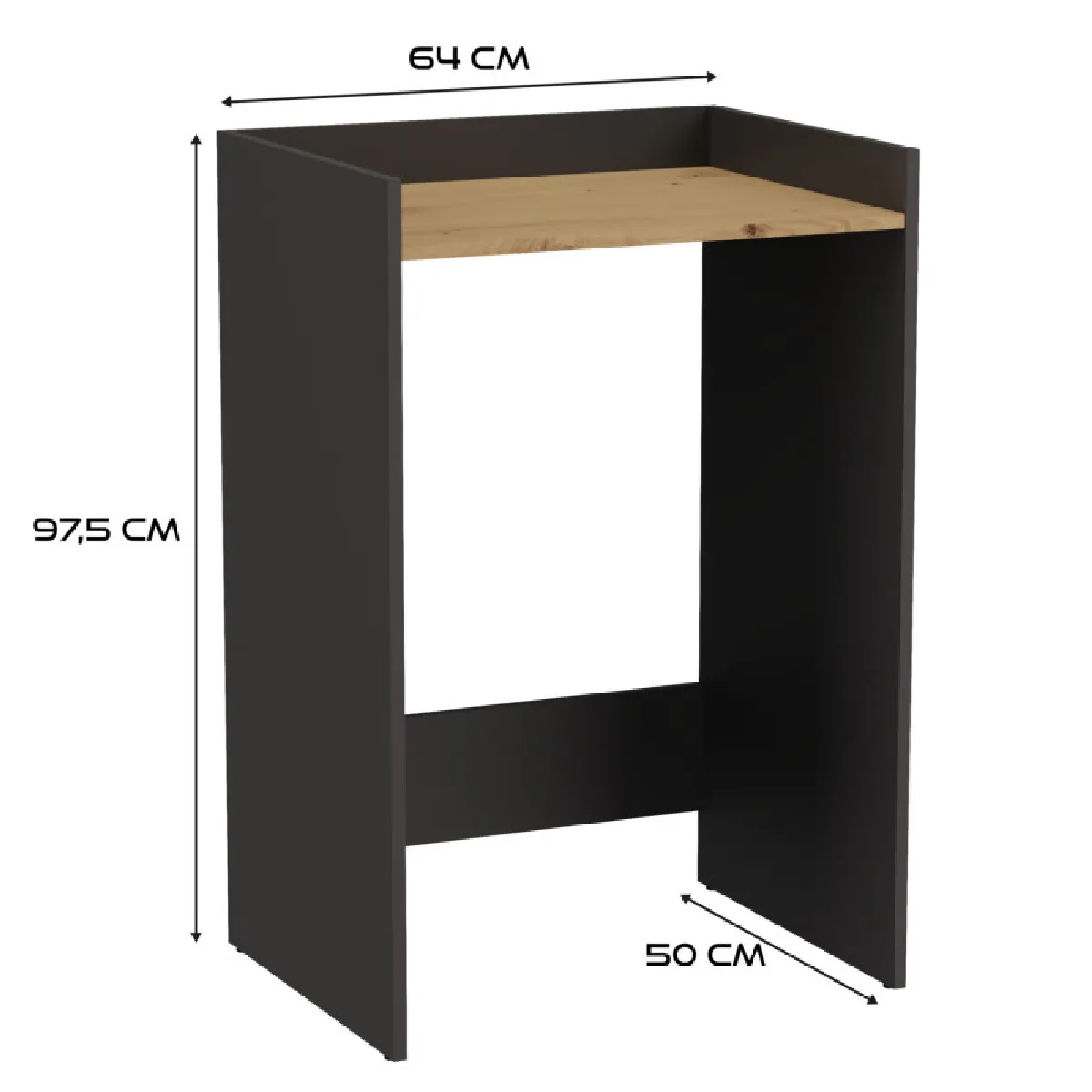 VIVALDI Polly Armoire anthracite