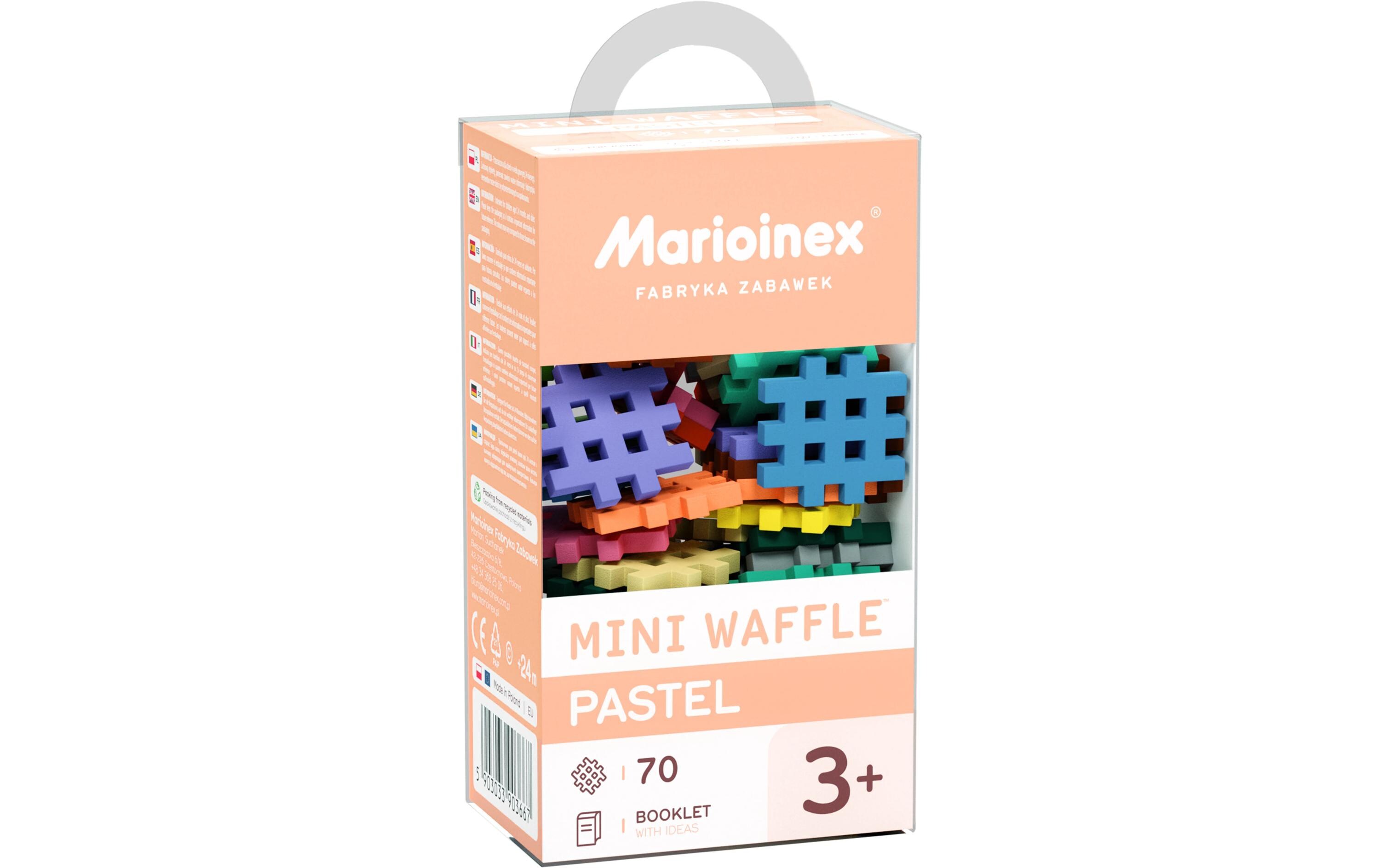 Baukasten Marioinex Mini Waffle Pastell - 70 TeileKonstruktionsspielzeug