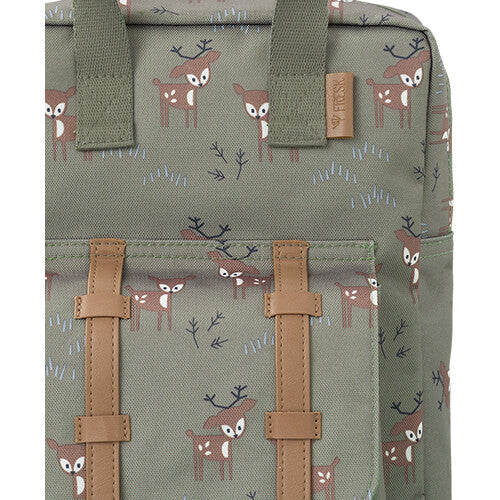 Fresk peuterrugzak hert - olive - 28 cm
