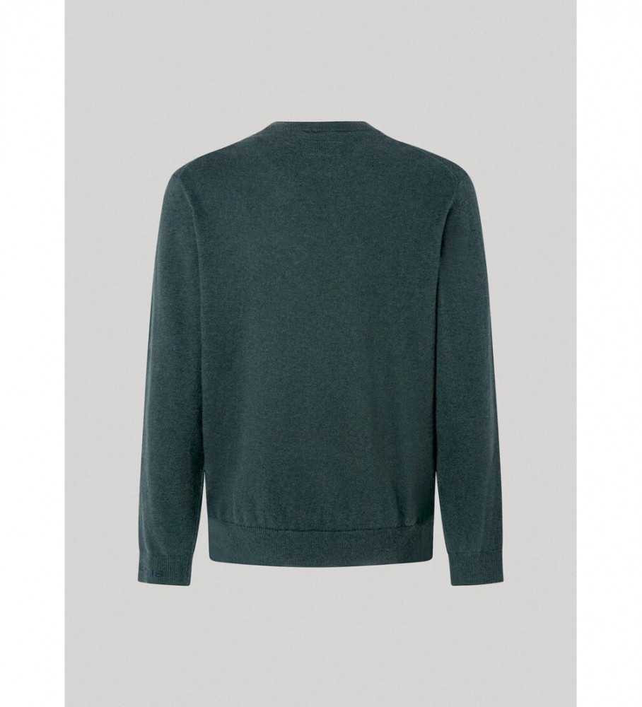 Suéter Pepe Jeans Andre com gola redonda verde