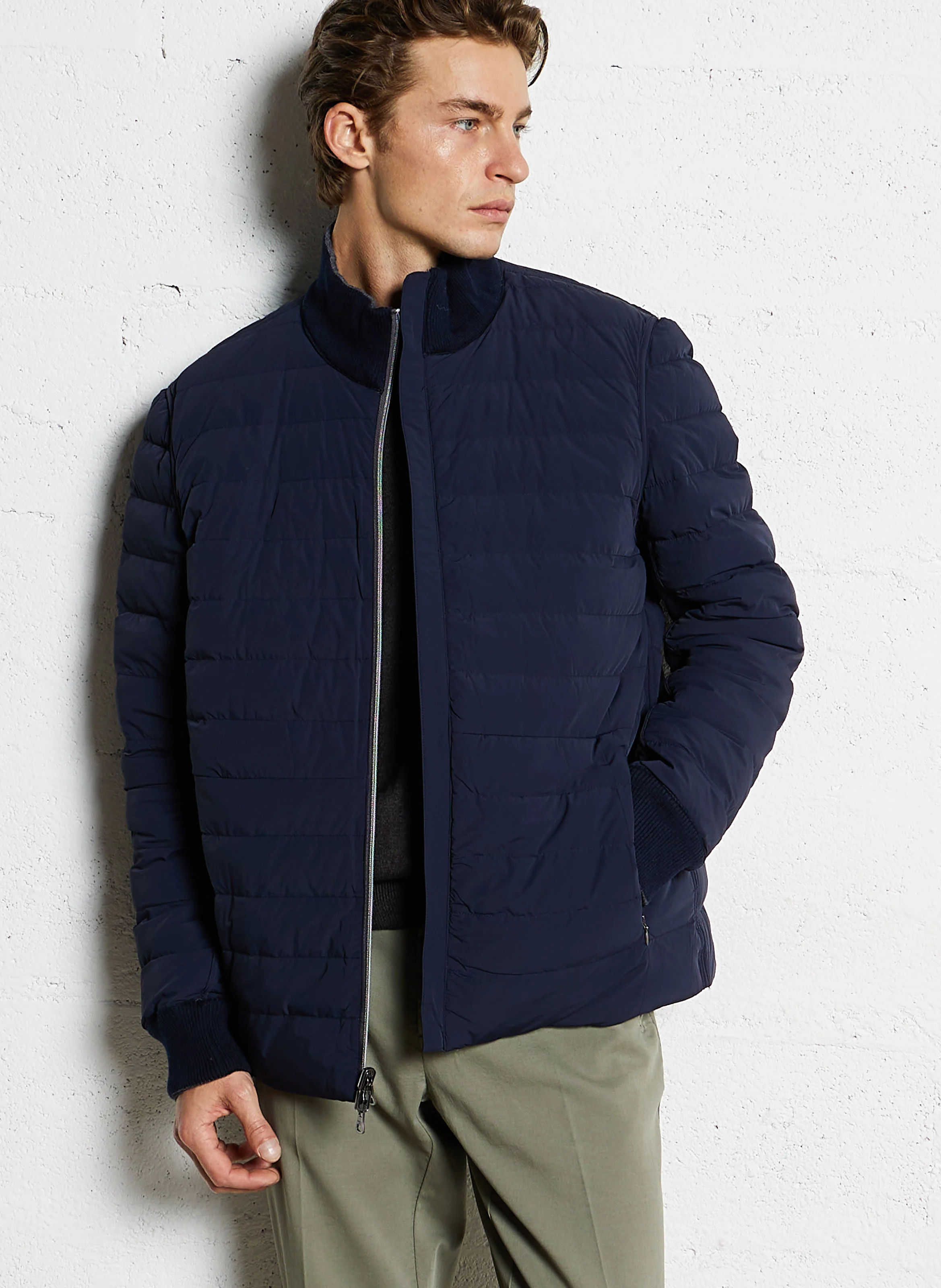 Veste réversible matelassée| Gris