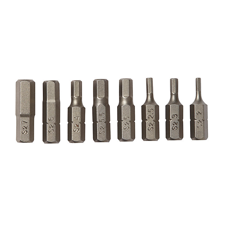 Embout de vissage hex 25 mm Universel - 8 pièces