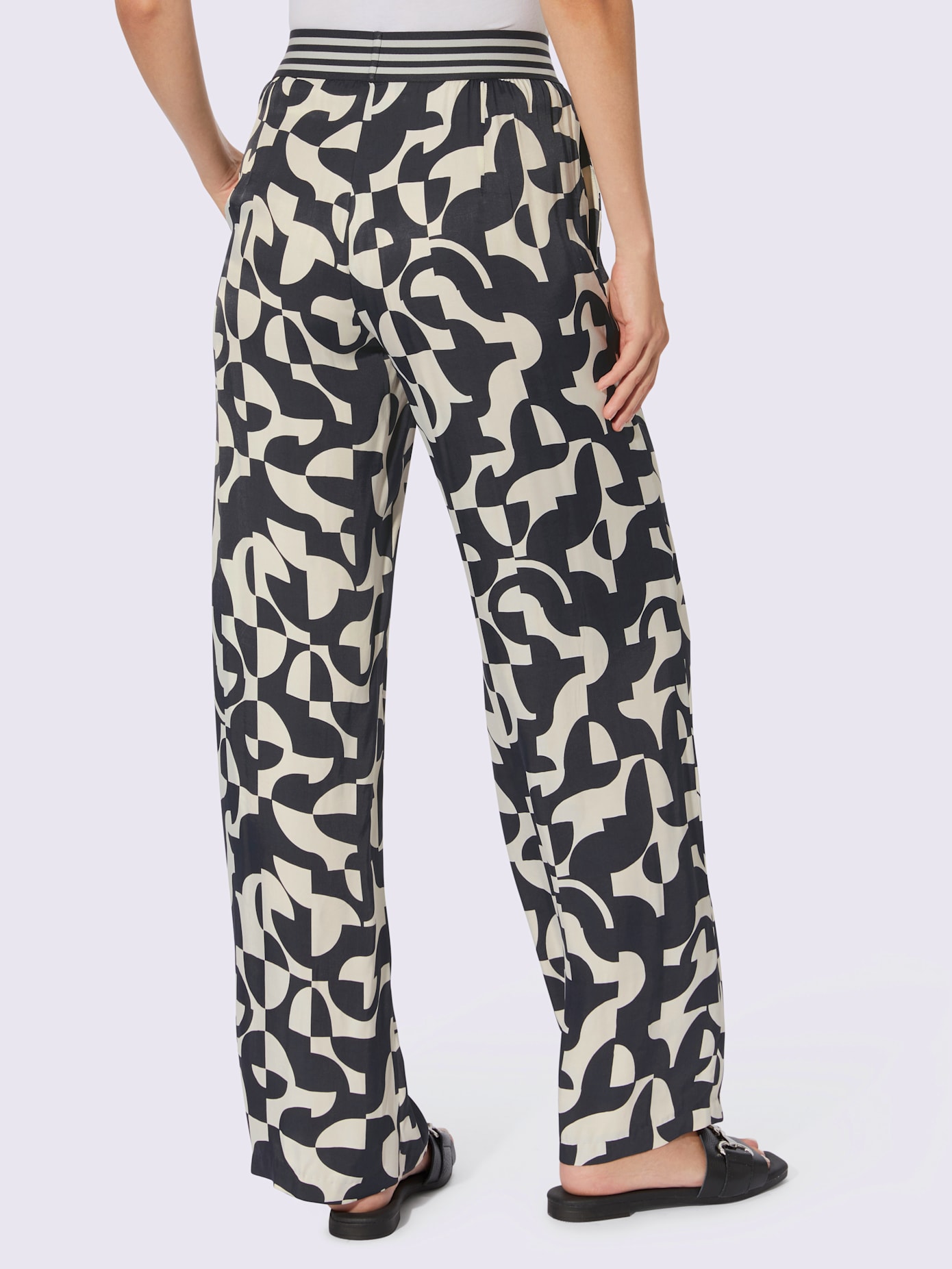 Pantalon imprimé qualité tissée