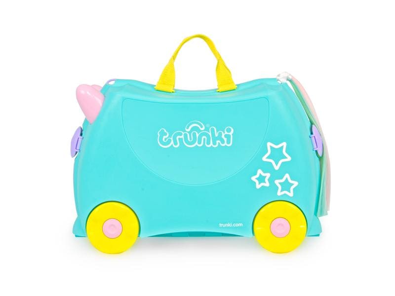 Trunki Reisetrolley Einhorn Una Türkis Reisekoffer für Kinder