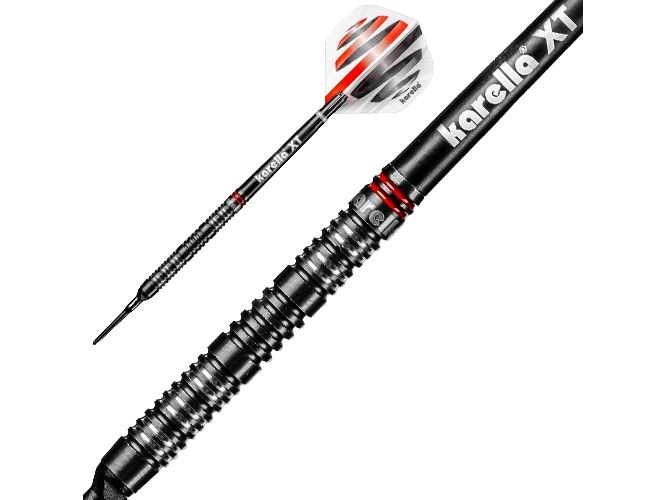 Karella Dartpfeile Softdart HiPower 18g, 3 Stück – Schwarz 90% Tungsten Dartpfeile
