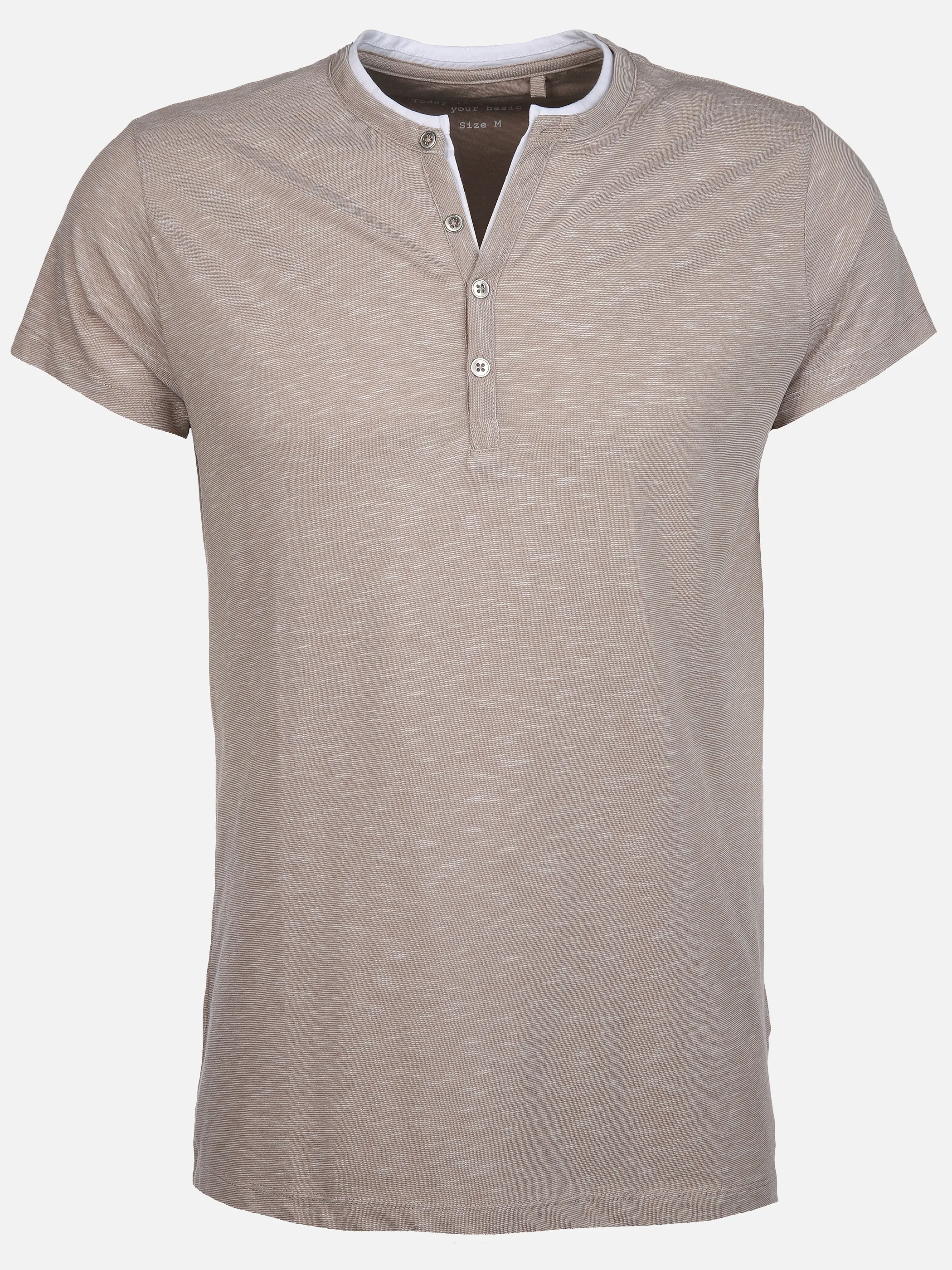 Herren Henleyshirt in 2in1 Optik