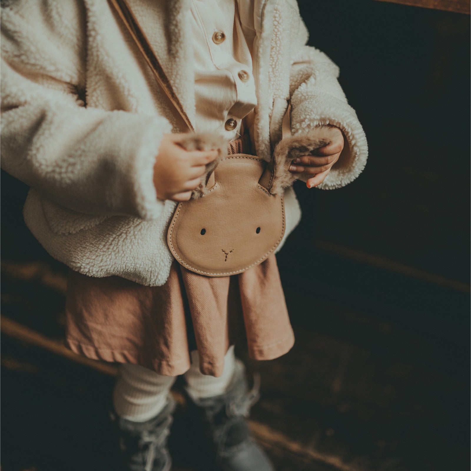 Tasche Britta Fluffy Bunny Light Rust Leather