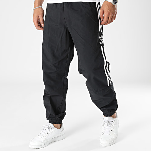 Pantalon Jogging A Bandes IA6355 Noir